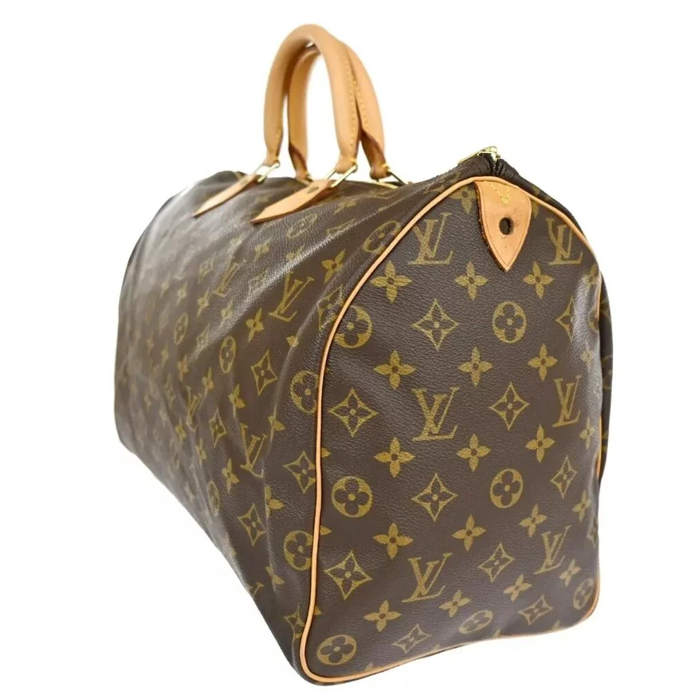 LOUIS VUITTON Speedy 40 Travel Hand Bag Monogram Leather Brown - Picture 2 of 16